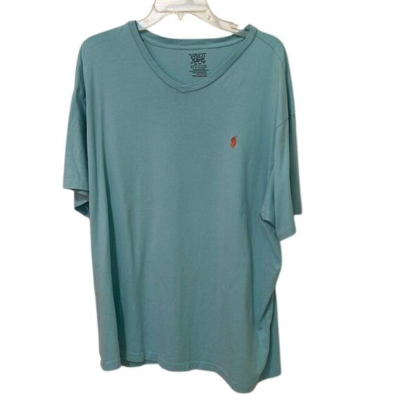 Polo Ralph Lauren Blue Pullover T-Shirt Men' Size XXL 2XL Coral Pony - Picture 1 of 9